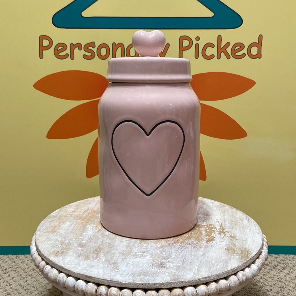 Rae Dunn Heart Canister - Picture 1 of 9